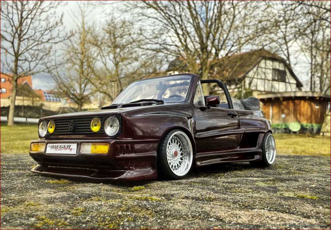 1:18 VW Golf 1 MK1 GTI Cabrio - RIEGER GTO CANDY FRED EDITION inkl OVP